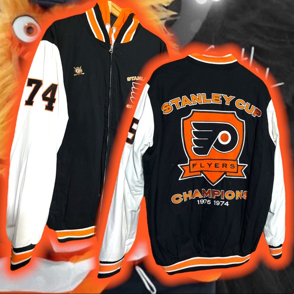 💎ViNTaGe💎 '74/75 PHiLaDeLPHia FLYeRs 🏒 2x STANLY CuP 🏆🏆 - Picture 1 of 5